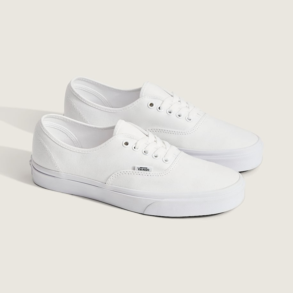 Vans White Canvas Sneakers Classic Design